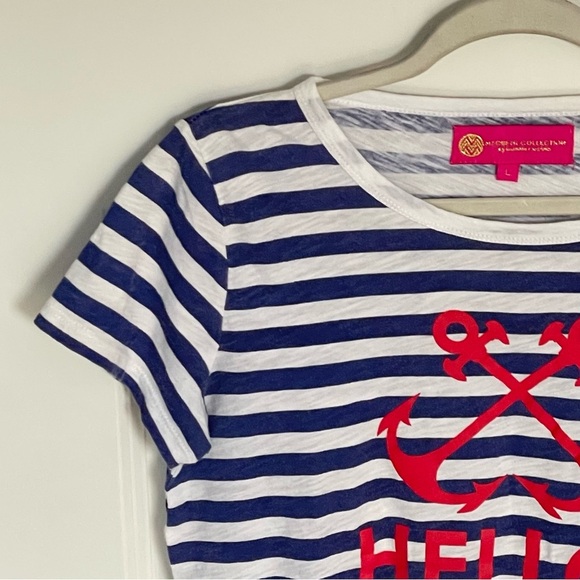Macbeth Collection nautical striped hello sailor anchor Shirt 47478 - Picture 2 of 12